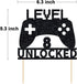 Level 8 Unlocked Cake Topper: Video Game Cake Decoration for 8th Birthday Party