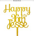 Gamer Control Boy Birthday Gold Cake Toppers Women Men Custom Happy Birthday Decoration Topper Gold Acrylic Happy