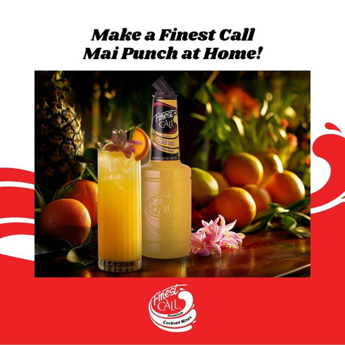 1 (33.8 Oz), Pack 3 Finest Call Premium Mai Tai Drink Mix, Liter Bottle Fl