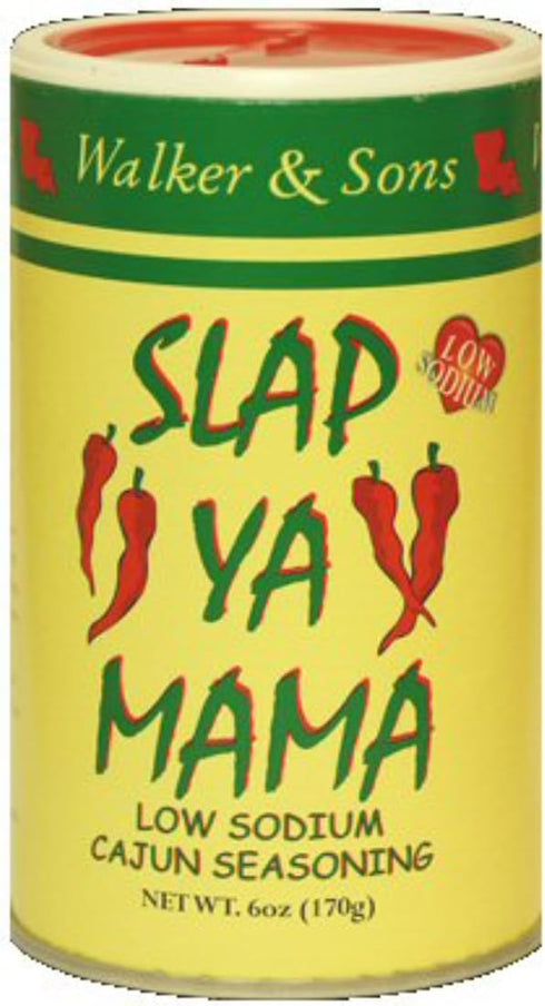 SLAP YA MAMA - Low Sodium Cajun Seasoning - 6 oz. Three Cans