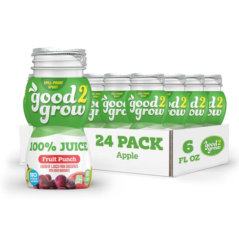 good2grow 100% Fruit Punch Flavored Juice for Kids - Juice Bottles Bulk