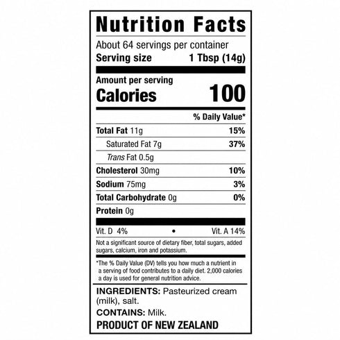 Generic 4 8 oz 32 oz 2 lb Grass-Fed Salted Butter, Product of New Zealand, Rich Creamy Butter Bars for Cooking, Baking