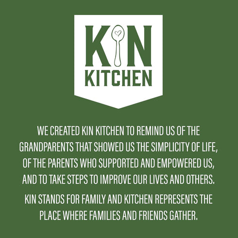 Pack Kin Kitchen non-GMO Granola & Organic Quinoa Crisps, in a Glass Jar Recyclable and Resusable. Made with Real