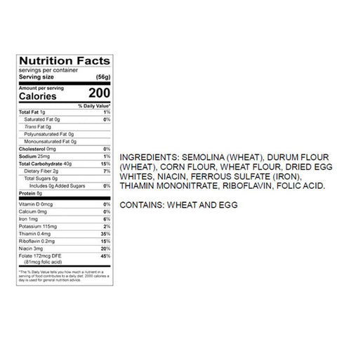12 Oz Egg Noodle Substitute Fine
