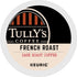 60 Count, (6 Packs 10) Tully's Coffee French Roast, Keurig Single Serve K-Cup Pods, Dark Roast Coffee
