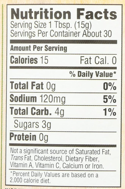 Woodstock 16 oz 2 Organic Sweet Relish -- - pc