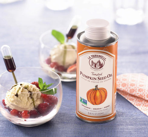 La Tourangelle Toasted Pumpkin Seed Oil - Great for Cooking, Salad Dressings, Pastas, Spreads - Health and Beauty Oil,
