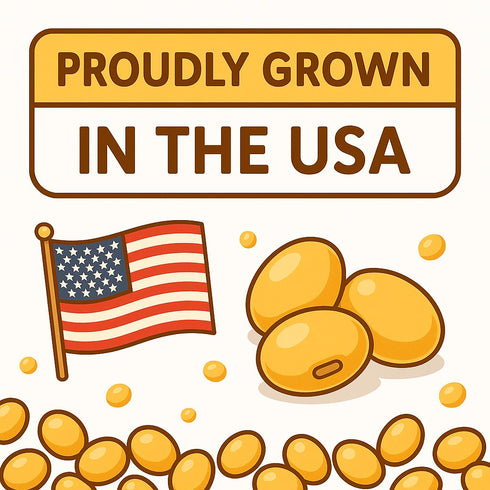 Crazy Nuts 5lb | USA Grown Non GMO Soybeans, | Soybeans for Soy Milk and Tofu