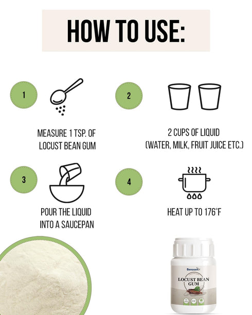 benosen 4 oz 4 oz Ice-Cream Stabilizer Duo Locust Bean Gum + Carrageenan Lambda | Smooth Scoopable Texture for Ice