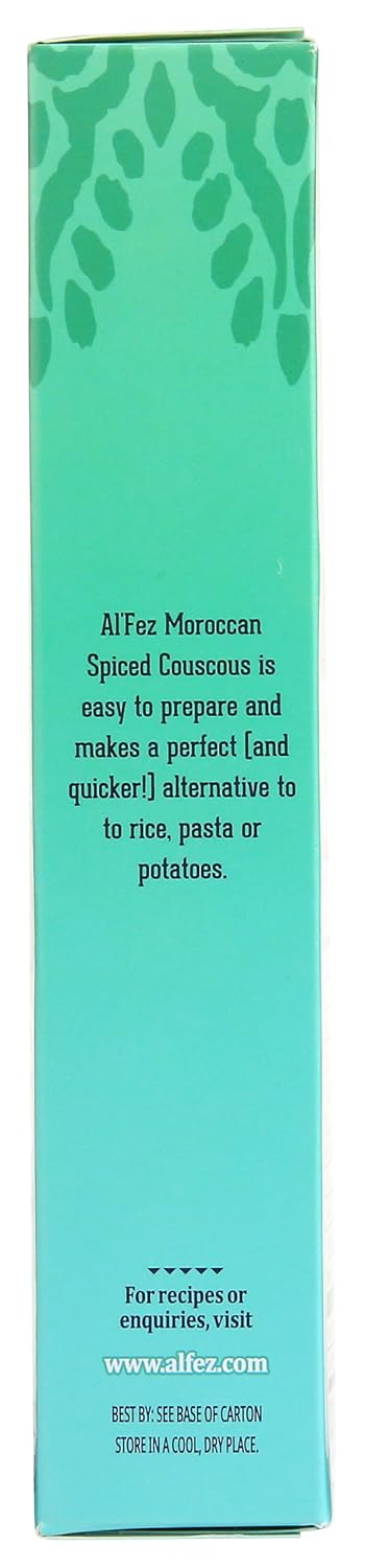 7 (Pack 1) Al' Fez Authentic Moroccan Spiced Couscous, No Artificial Flavors, Vegan, Vegetarian, Ounce