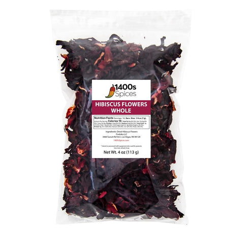 4oz Dried Hibiscus Flowers perfect for Tea and Mexican Agua Fresca, Flor