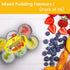 Yame (6cups/110g)Pack 06 Fruit Pudding - Assorted Popping Cups - Mixed Pudding Flavours (Mango, Lychee, Orange