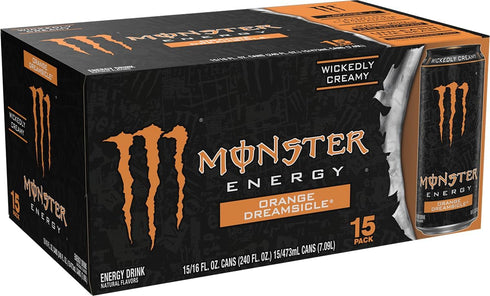 16 (Pack 15) Monster Energy Orange Dreamsicle, Energy Drink, Ounce