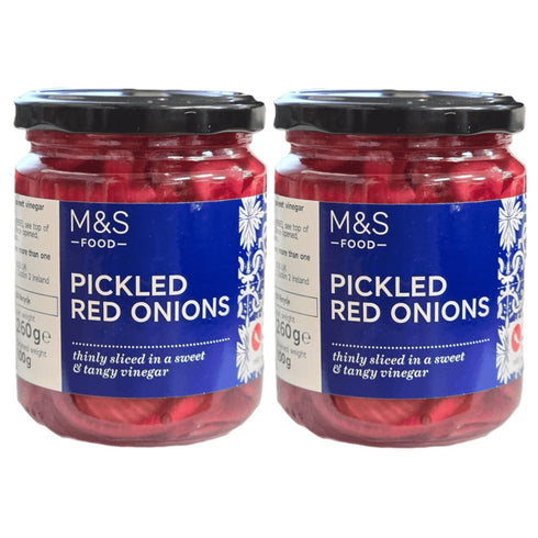Generic Pickled Red Onions, 260g, Sweet & Tangy Vinegar, Mild Chilli, Vegan, Polish