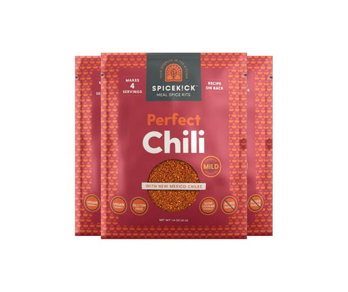 Spicekick Chili Seasoning Kit Mix (4 Pack) | Gluten Free Chili Seasoning