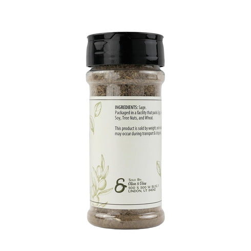 (1.6 Olive & Vine Rubbed Sage, Earthy & Aromatic, Seasoning for Roasted Poultry, Stuffing, and Sausages, Rich