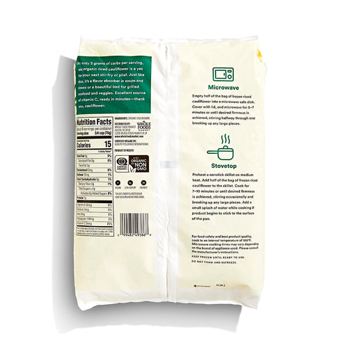365 by Whole Foods Market 24 , Organic Riced Cauliflower, Ounce