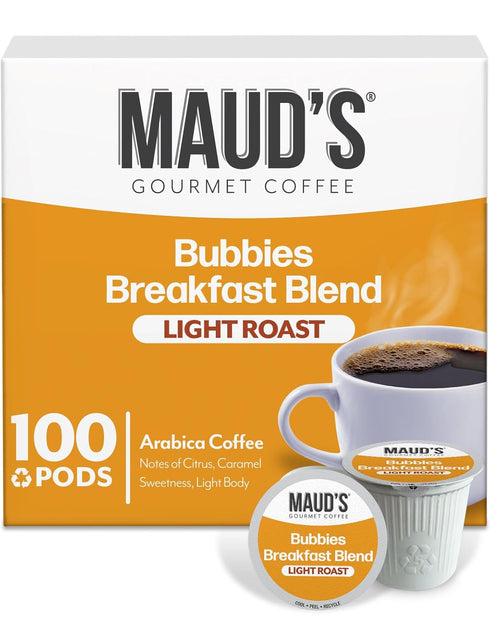 Maud's Breakfast Blend Coffee Pods, 100 ct, Light Roast Coffee in Single