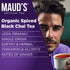 Maud's Organic Chai Tea Pods, 24 ct, Recyclable Single Serve, 100% Gourmet Blended Tea Leaves for Keurig