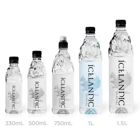 1L 33.81 Oz (Pack 6) Icelandic Glacial Natural Spring Alkaline Water, / Fl
