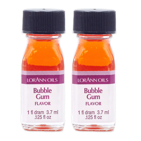 LorAnn Oils Super Strength Flavoring for Candy Making, Baking, Hard Candy, Bubble Gum, Pack of 2, 0.125 fl oz
