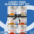 Set Pack GLP-1 Asian Seasonings Gourmet Gift | Tastes of Asia | Artisanal Spice Blends Six | Non GMO, All Natural | No