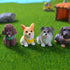 MAOMIA 12 Pcs Mini Dog Figure Animal Toys, Cake Topper Puppy Figures, Miniature Dog Figurines Collection Playset