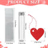 48 Set 5.9 Inch 2.2 oz Yunsailing Heart Candy Tubes Wedding Candy Container with Transparent Bags and Red Heart Tags
