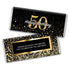 24ct 50th Birthday Party Favors - Custom Wrappers for Chocolate Bars (24 Count) - Candy Not Included