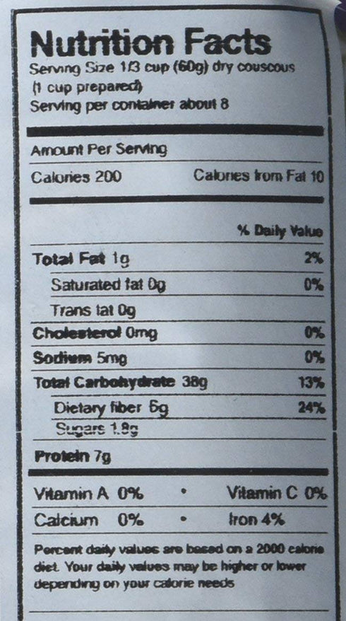 Dari 2.2 (1.0 Premium Moroccan Couscous (Whole Wheat), Pound Kg)