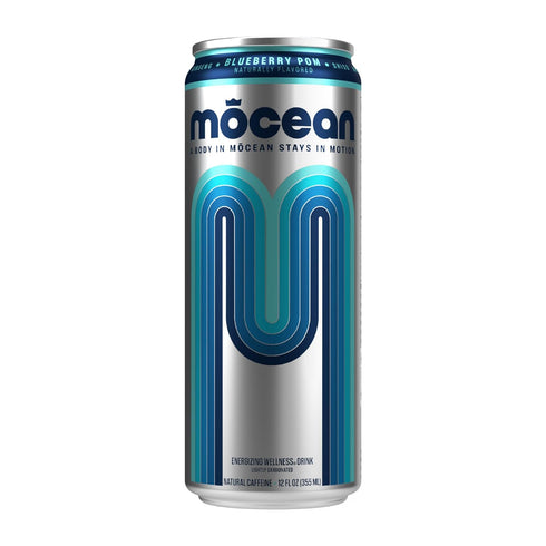 12-Pack (12 oz) 130mg MCEAN Blueberry Pomegranate Energy Drink, fl Clean Adult Energy Drink with Natural Caffeine
