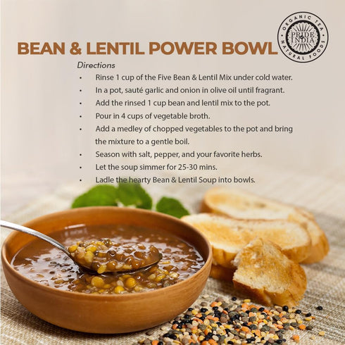 5 3 lbs Pride Of India Indian Bean & Lentil Superfood Delicious Panchratna Dal Mix, Jar