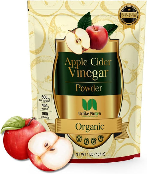 Organic Apple Cider Vinegar Powder - Apple Cider Vinegar Supplement, ACV for