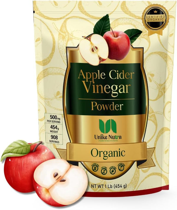 Organic Apple Cider Vinegar Powder - Apple Cider Vinegar Supplement, ACV for