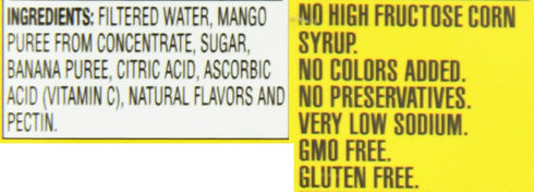64 Oz (Pack 8) Langers Juice, Mango Banana Nectar, Fl