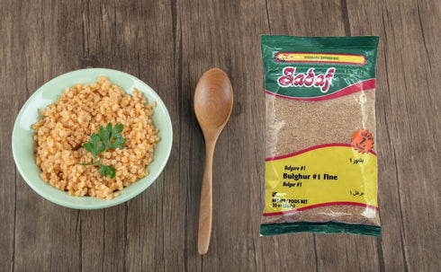 #1 20 Oz Sadaf Bulghur Fine - Bulgur Wheat for Cooking and Food Flavoring - Middle Eastern Cuisine - Kosher