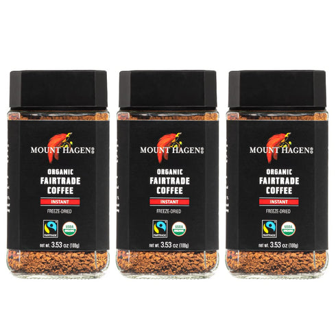 Mount Hagen 3.53oz Organic Freeze Dried Instant Coffee - 3 pack |