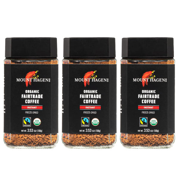 Mount Hagen 3.53oz Organic Freeze Dried Instant Coffee - 3 pack |