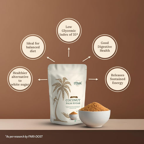 100% 350g (1.5 Miresi Coconut Palm Sugar, Pure Unrefined Traditional Sweetener, No Preservatives, pound)