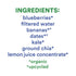 Pack 24 Sweet Nothings, Blueberry, USDA Organic Kids' Squeezable Super Fruit Smoothie Freezie Pops, Value