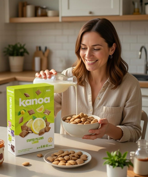 kanoa Lemon-Flavored Gluten-Free Cereal Pillows by - Breakfast Delight