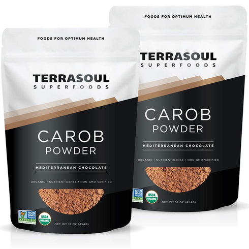 Terrasoul Superfoods Organic Carob Powder, 2 Lbs (2 Pack) - Cocoa Powder