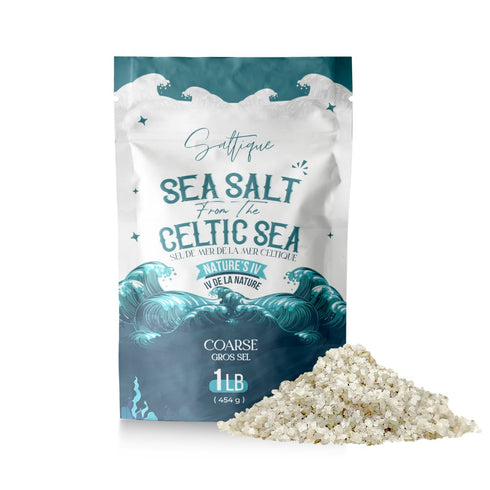 French Sea Salt Coarse 1lb- 100% Natural and Unrefined - Hand-Harvested Mineral