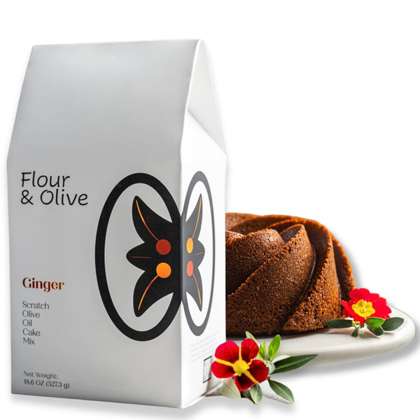 Flour & Olive Gourmet Ginger Olive Oil Cake Baking Mix | Moist