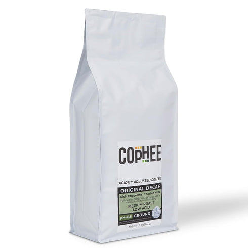 COpHEE Low Acid Coffee - Decaf - Bulk Pack - Ground Medium Roast