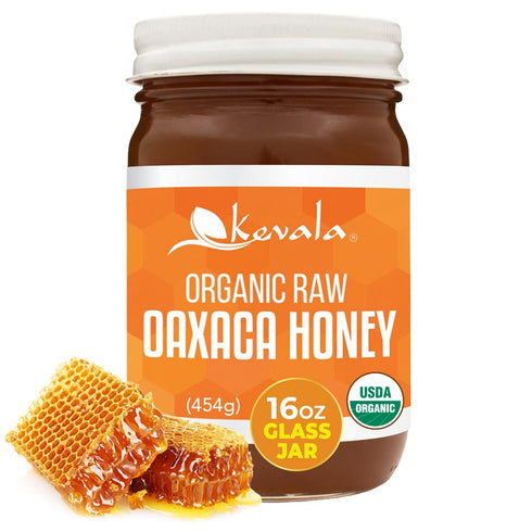 Kevala Organic Raw Oaxaca Honey - Natural Sweetener for Meals and Drinks