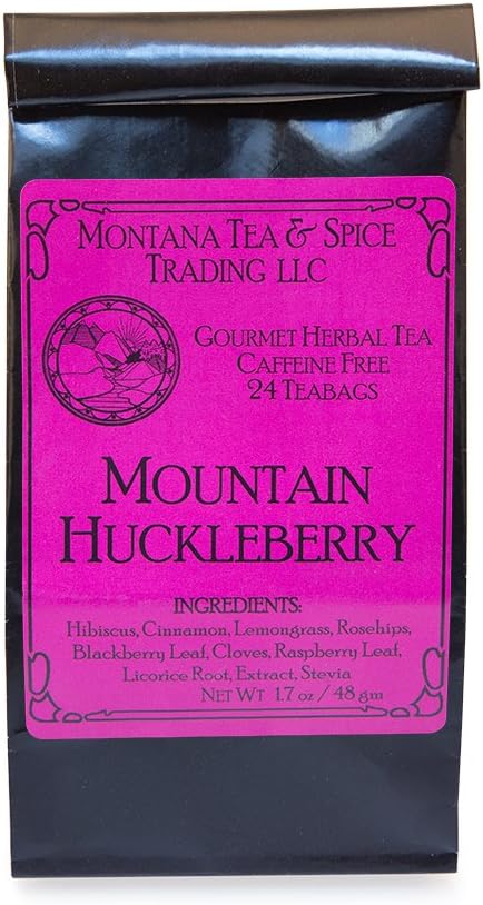 Montana Tea & Spice Trading LLC. Gourmet Herbal Tea, Mountain Huckleberry