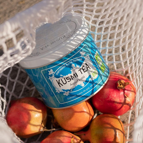 Kusmi Tea - AquaFrutti - Organic Blend of Hibiscus, Pomegranate, Apple, Blackcurrant & Goji Berries, Loose Leaf Tea