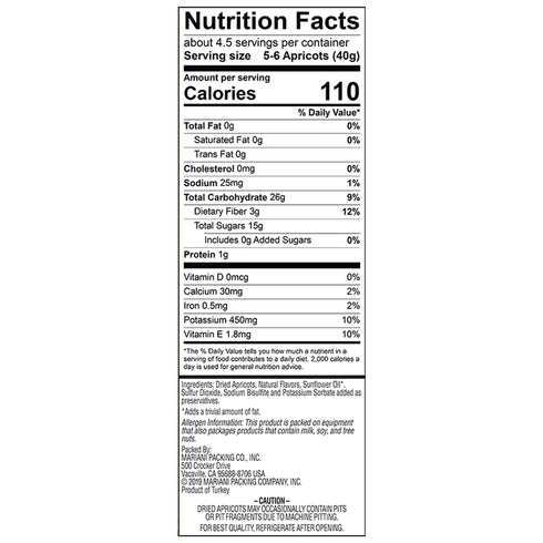 6 (Pack 4) Mariani | Ultimate Dried Apricots | Healthy Snacks for Kids & Adults | Dried Fruit | Vegan Snacks | Gluten