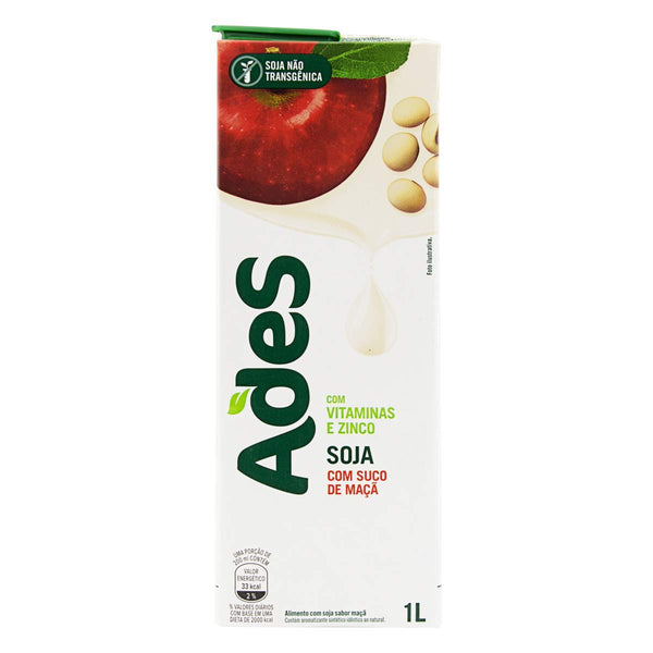 Ades Soy Apple Juice 33.81 fl | Suco de Ma a base de